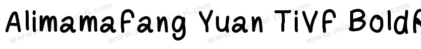 AlimamaFang Yuan TiVF BoldRound字体转换